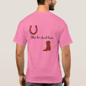 Horsefaceは、見ます。それはolの馬の顔です! Tシャツ (裏面)