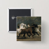 Horsemarketのための勉強、1900年 缶バッジ (正面&裏面)