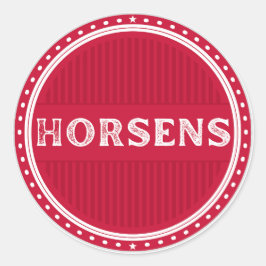 Horsens City Pride エンブレム - デンマークのアイデンティティ ラウンドシール