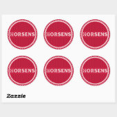 Horsens City Pride Emblem – Danish Identity ラウンドシール (シート)
