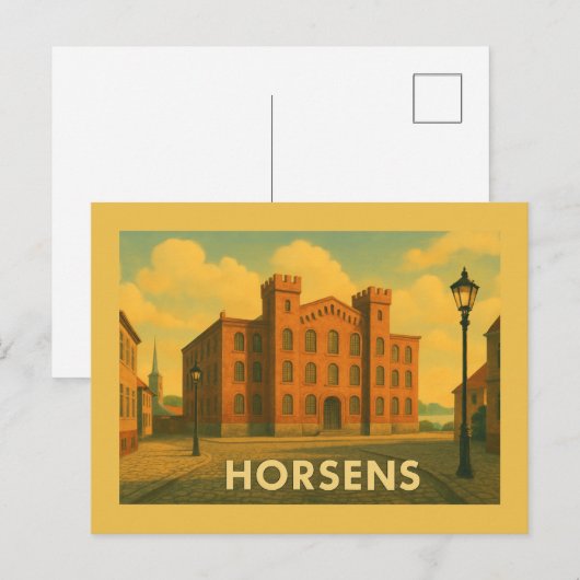 Horsens Denmark Harbor ポストカード (正面/裏面)