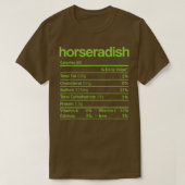 Horseradish栄養の事実おもしろい感謝祭Chr Tシャツ (デザイン正面)