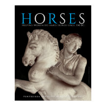 "HORSES"古代ギリシャの+アマゾネス+アートポスター