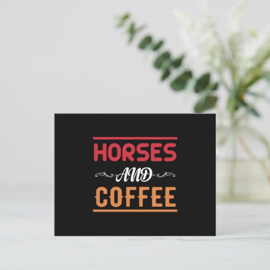 Horses And Coffee ポストカード (スタンド正面)