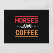 Horses And Coffee ポストカード (正面)