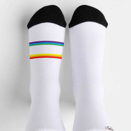 Horses Are In My DNA Rainbow Crew Socks ソックス (上部)