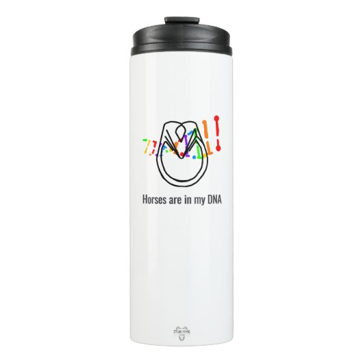 Horses Are In My DNA Rainbow Neucleuotide Blast タンブラー (正面)