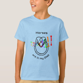Horses Are In My DNA Unisex Kids T-Shirt Tシャツ