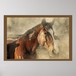 Horses Artwork Photo Poster ポスター