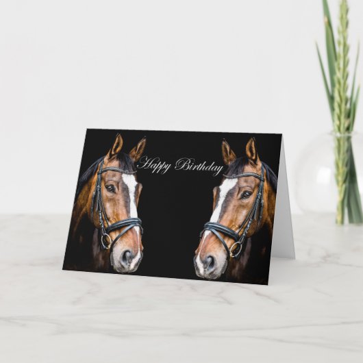 Horses Birthday Card  カード (正面)