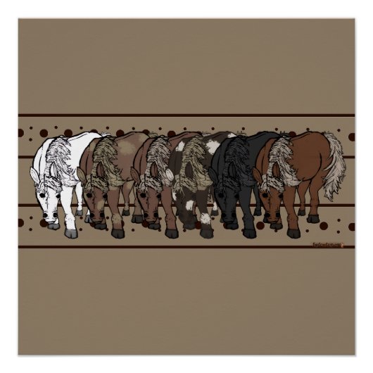Horses by figdewdrop Poster ポスター (正面)