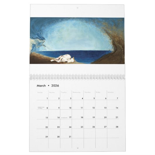 Horses Calendar カレンダー (3月 2026)