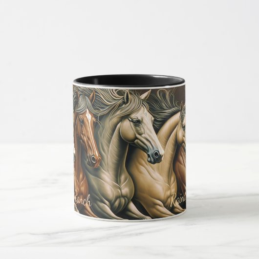 Horses coffee mug マグカップ (中央)
