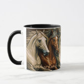 Horses coffee mug マグカップ (左)