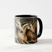 Horses coffee mug マグカップ (正面右)