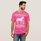 Horses Dogs Funny Horse Riding Horse Girl Tシャツ (正面フル)