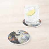  Horses framed in flowers Coaster コースター (側面)