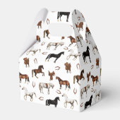 Horses Horseshoe Horse Saddles Birthday フェイバーボックス (裏面サイド)