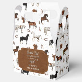 Horses Horseshoe Horse Saddles Birthday フェイバーボックス (オープン)