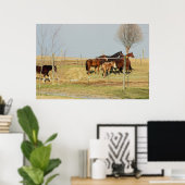 Horses on Farmフォトポスター ポスター (ホームオフィス)
