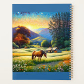 Horses on Farm Wildflower Meadow プランナー手帳 (裏面)