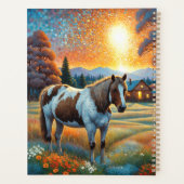 Horses on Farm Wildflower Meadow プランナー手帳 (裏面)