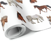 Horses Pattern wrapping paper ラッピングペーパー (ロールコーナー)