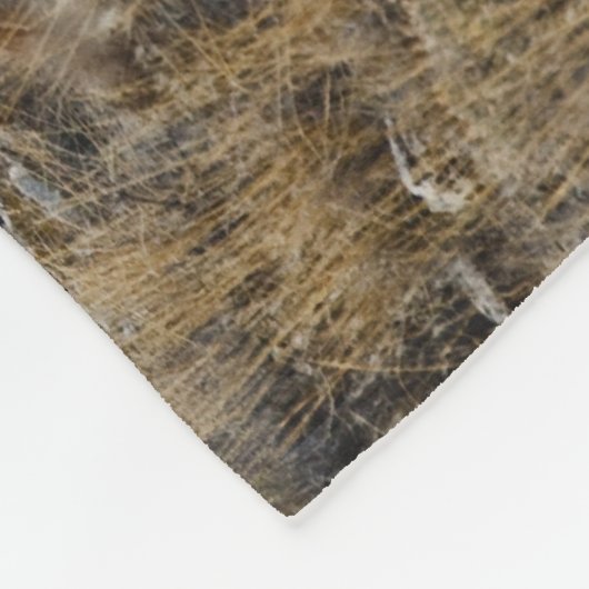 Horses Roaming the Hills フリースブランケット (角)