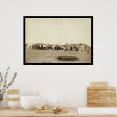 Horses Roped by Cowboys SD 1887 ポスター (キッチン)