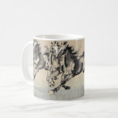 Horses running コーヒーマグカップ (正面左)