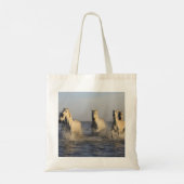 Horses Running in Water Tote Bag Horse Lovers トートバッグ (裏面)