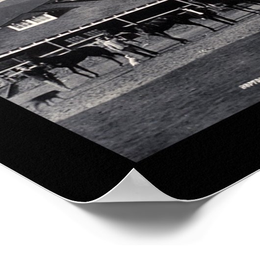 Horses Santa Anita写真1908 ポスター (角)