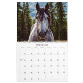Horses Unbridled Wildlife Photography Custom Year カレンダー (3月 2026)
