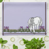Horses Unicorn by figdewdrop kitchen towel  キッチンタオル (折り畳み)