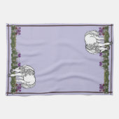 Horses Unicorn by figdewdrop kitchen towel  キッチンタオル (横)