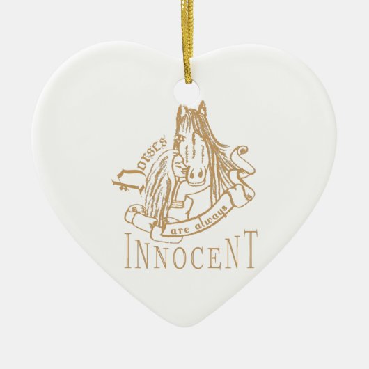 HorsesAreInnocent -オーナメント セラミックオーナメント (正面)