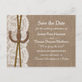 Horseshoeコレクシ素朴ョンは日付を保存する 案内ポストカード (正面)