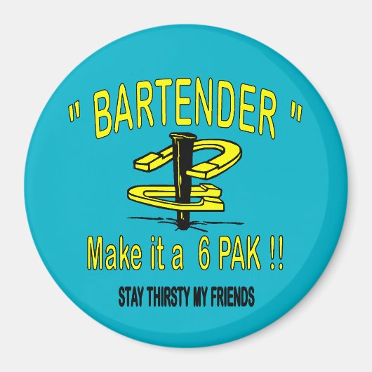 HorseShoeピッチング3"ラウンドマグネット マグネット (正面)