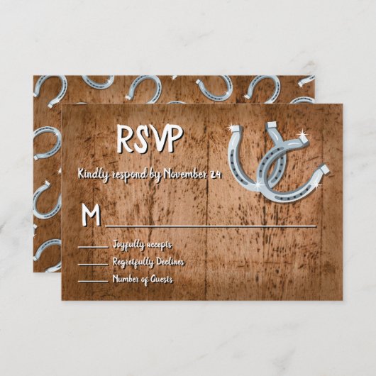 Horseshoe 素朴 Lucky in love RSVP (正面/裏面)