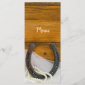 Horseshoe and Pearls Country Western 結婚's Menu メニュー (正面)