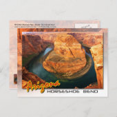 Horseshoe Bend near Page （アリゾナ） ポストカード (正面/裏面)