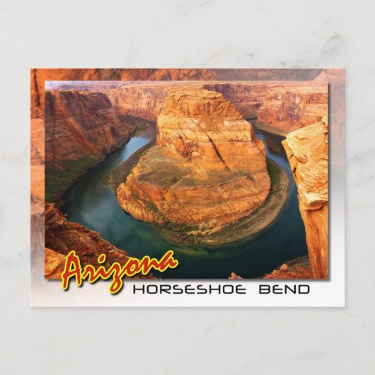 Horseshoe Bend near Page （アリゾナ） ポストカード (正面)