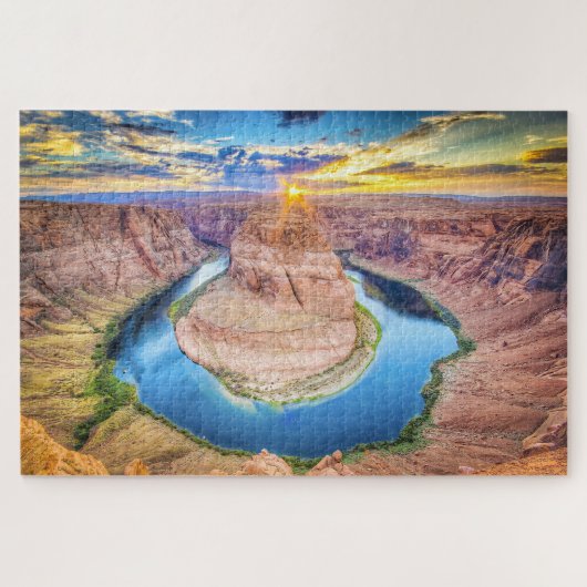 Horseshoe Bend, Page, Arizona，アメリカ ジグソーパズル (横)