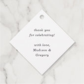 Horseshoe Cactus Western Country Crest Wedding フェイバータグ (裏面)