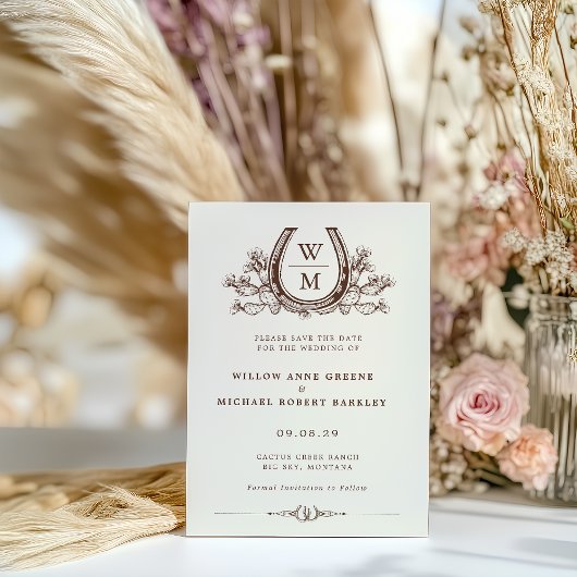 Horseshoe Cactus Western Country Photo 結婚's ポストカード