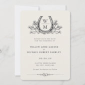 Horseshoe Cactus Western Photo Save the Date 招待状 (正面)