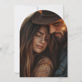 Horseshoe Cactus Western Photo Save the Date 招待状 (裏面)