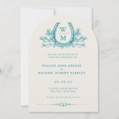 Horseshoe Cactus Western Photo Save the Date 招待状 (正面)