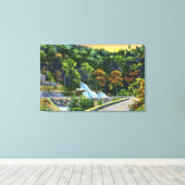 Horseshoe Curve View of Bastion滝 キャンバスプリント (インサイチュ (ウッドフロア))