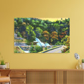 Horseshoe Curve View of Bastion滝 キャンバスプリント (インサイチュ (リビング))